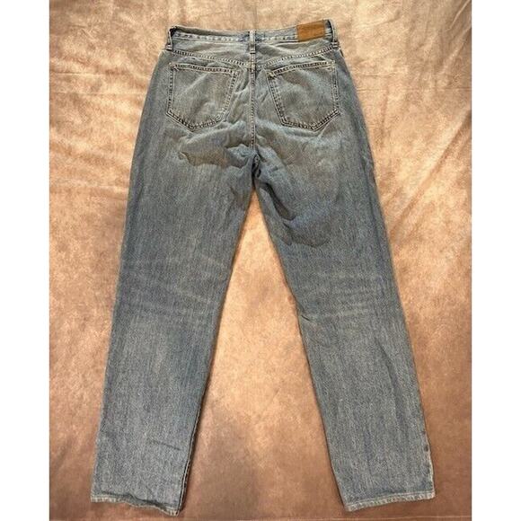 Madewell Womens The Slouchy BoyJean Size 28 Tall Blue Straight Leg Medium Wash - Picture 2 of 7